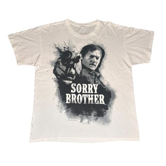 The Walking Dead Daryl Dixon Sorry Brother AMC Promo T-Shirt - Picture 1 of 6